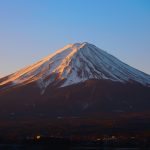 Mont Fuji utilisé comme analogie un paysage adaptatif, simple, lisse à sommet unique — où chaque amélioration locale rapproche logiquement du sommet unique.